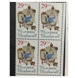 1994 USA 29-Cent Norman Rockwell Plate Block