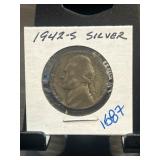 1942-S Silver Jefferson Nickel