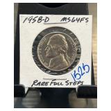 1958-D Jefferson Nickel MS64FS