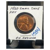 1960 Lincoln Penny Small Date Key