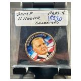 2014 P Herbert Hoover Colorized Coin