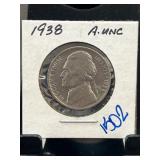 1938 Jefferson Nickel in A.UNC Condition