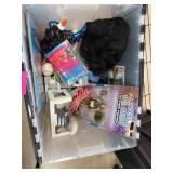 Box of Toys, Craft Supplies, and Collectibles