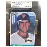 1987 Donruss #66 Will Clark Rookie Card