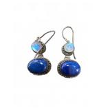Milo Sterling Silver Lapis and Moonstone Earrings