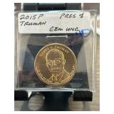 2015 P Harry S. Truman Presidential $1 Coin