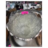 Decorative Leaf-Motif Metal Bowl
