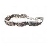 Brighton Silver Tone Heart Link Bracelet