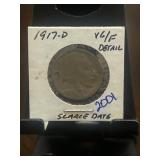 1917-D Buffalo Nickel in Holder