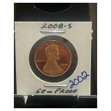 2008-S Lincoln Cent Gem Proof Coin