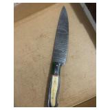 Damascus Steel Chef Knife With Colorful Handle