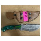 Damascus Steel Knife with Sheath
