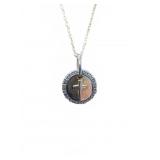 Sterling Silver Cross Pendant Necklace, 18in