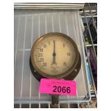 Vintage Ashcroft Brass Compound Gauge
