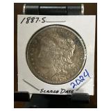 1887-S Morgan Silver Dollar Scarce Date