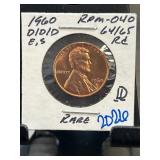 1960-D/D/D Lincoln Cent RPM-040 with D/D Error