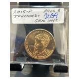2015-P John F. Kennedy Presidential Dollar Coin