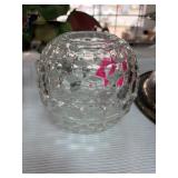 Pressed Glass Bowl and Matching Inserts Set