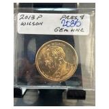 2013 P Woodrow Wilson Presidential Dollar Coin