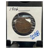 1906 Indian Head One Cent Coin
