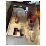 Vintage Plastic Toy Service Station Playset