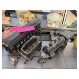 Cast Iron Train Set with Locomotive and Cars