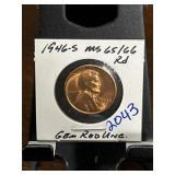 1946-S Lincoln Wheat Cent MS 65/66 RD