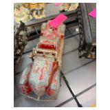 Hubley Kiddie Toy Red Die-Cast Convertible Car