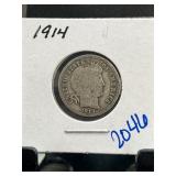 1914 United States Barber Dime