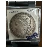 1900-S Morgan Silver Dollar in Protective Case