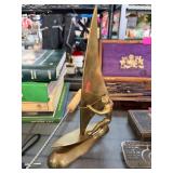 Solid Brass Sailboat Figurine