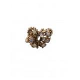 Sterling Silver Opal Cluster Ring Sz 2.25