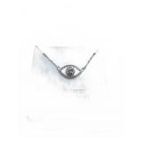 Sterling Silver Evil Eye Pendant Necklace