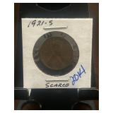 1921-S Lincoln Wheat Cent in Holder