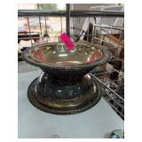 Two Silver-Plated Decorative Bowls
