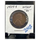1929-S Lincoln Wheat Cent VF/EF Condition