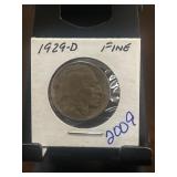1929-D Buffalo Nickel in Fine Condition