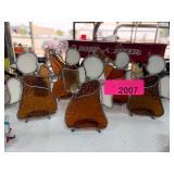 Stained Glass Angel Figurines Set