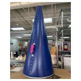 Blue Metal Megaphone with Stud Details