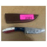 Handcrafted Knife with Leather Sheath