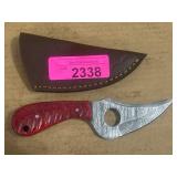 Damascus Steel Knife with Sheath