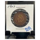1907 United States Indian Head Penny