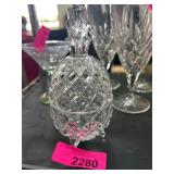 Pressed Glass Pineapple-Shaped Trinket Dish