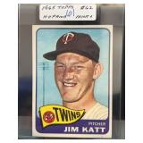 1965 Topps #62 Jim Kaat Baseball Card