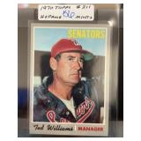 1970 Topps Ted Williams #211 Senators Card