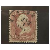 1864 U.S. 3-Cent Stamp With Alexandria VA Cancel