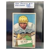 1952 Bowman Ray Beck #51 Football Card