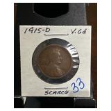 1915-D Lincoln Wheat Cent in VG Condition