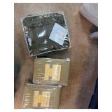 Three Packaged Blankets in Neutral Colors