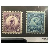 1932 US 1st Summer Olympic Issue Stamps